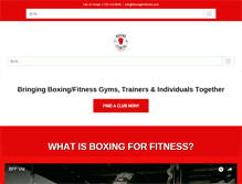 Tablet Screenshot of boxingforfitness.com